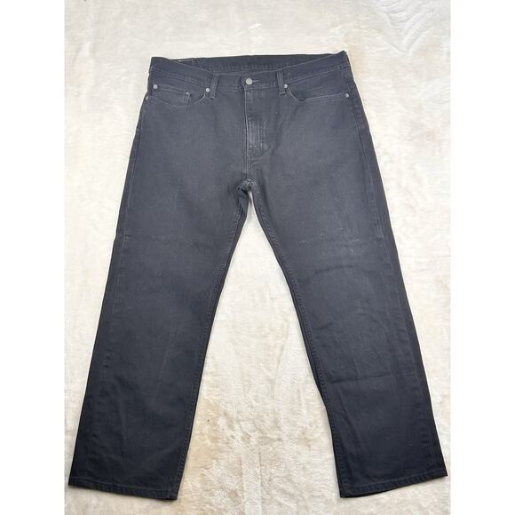 Levi's Men's 559 Relaxed Straight Fit Jeans 38x30 Black Stretch Denim - Picture 1 of 7